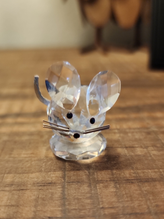 Swarovski Accessories - Swarovski Crystal Mouse Figurine Clear Vintage Miniature Collectible